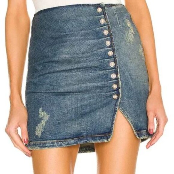 Retrofete Willa Skirt in Ariel Denim, NWT, Size: Small - Picture 1 of 7